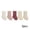 Pink Set, variant on LYMAYTER ‌‌Toddler Infant Unisex Crew Socks Breathable Ankle 5 Pair for Girls Boys Adolescent 0-12Y