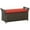 Red, variant on Outsunny 2-In-1 Patio Wicker Storage Bench 27 Gallon Storage Box Cream