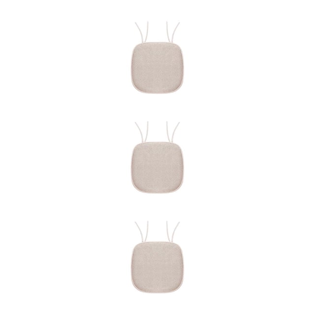 Cojines de asiento Bearachild poliéster con algodón viscoelástico para sillas domésticas Marfil Type1 NO1