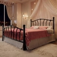 thumbnail image 2 of Einfach Full Bed Frame, Metal Platform Bed with Heart-Shaped Headboard and Footboard, 12.6'' Under-Bed Storage Space, No Box Spring Needed, Black, 2 of 11