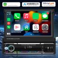 thumbnail image 4 of Radio de Audio de 7 pulgadas compatible con Bluetooth inalámbrico Carplay Android Auto Mirrorlink, 4 of 9