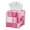 Breast Cancer Awareness, variant on Psesaysky Square Tissue Box Cover - Waterproof PU Leather Tissues Cube Boxes Holder Aesthetic Desk Decor for Room, Home & Office - Black Geometric