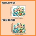 thumbnail image 2 of Linnome Combo Bedroom Living Room Decor Wall Sticker, Cartoon Sea Turtle for Bathroom Window, 2 of 5