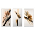 thumbnail image 2 of Designart "Hyperrealistic Gerbera Blossoms I" Floral Daisy Framed Wall Art Set Of 3 - White Gerbera Frame Gallery Set For Office Decor, 2 of 6