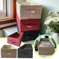 thumbnail image 2 of Foldable Fabric Storage Bins with Handles Rectangular Organizer Baskets for Shelves Drawer Closet Organization Collapsible Storage Boxes for Wardrobe Bedroom Home Organizing Solutions, 2 of 6