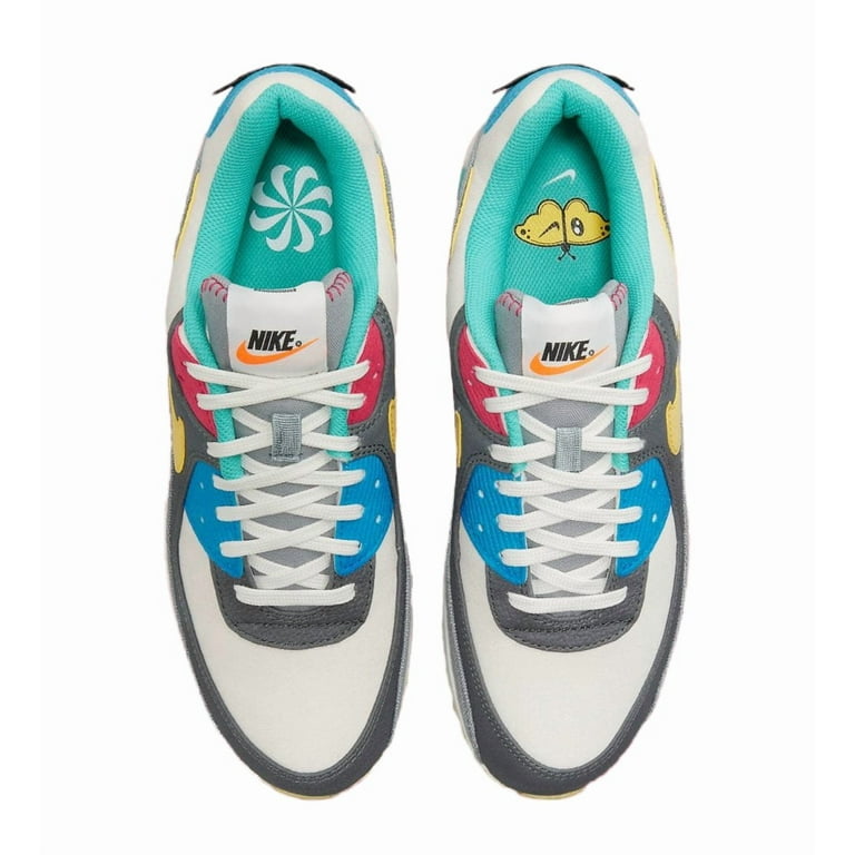 Nike Big Kid's Air Max 90 'Air Sprung' Phantom/Celery-Iron