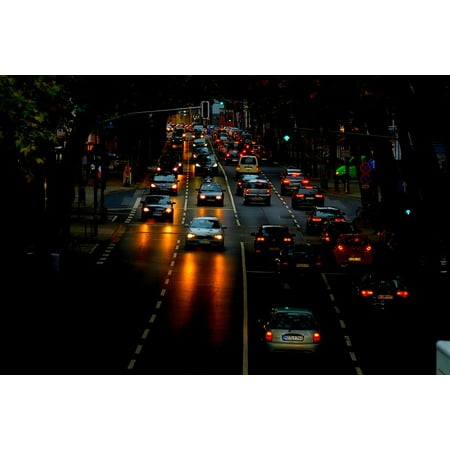 Canvas Print Vehicles City Traffic Drive Germany Autos Road Stretched Canvas 10 x
