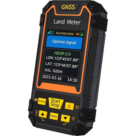 Handheld GPS Survey Equipment - GNSS Receiver Land Area Mapping Measurement Device Meter
