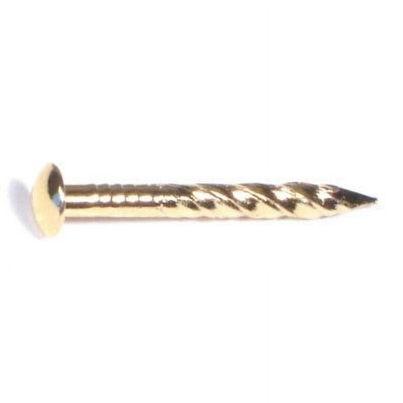 7/8 Brass Plated Steel Carpet Trim Brad Head Nails