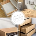 thumbnail image 3 of Acrylic Strap Organizer Clear Storage Keeper, Multi Slot Stand, Stackable Rack, Medium 5Grid Closet for Men Accessories, 3 of 5