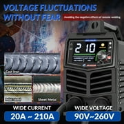 GZ GUOZHI 210A Stick Welder, Smart LED Welder Machine, 110V/220V High-Power ARC Welder Tools,Compatible with All Welding Rods
