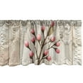 thumbnail image 2 of Ambesonne Oriental Lace Print Window Valance, Retro Eastern, 54" X 12", Pale Pink Beige White, 2 of 5
