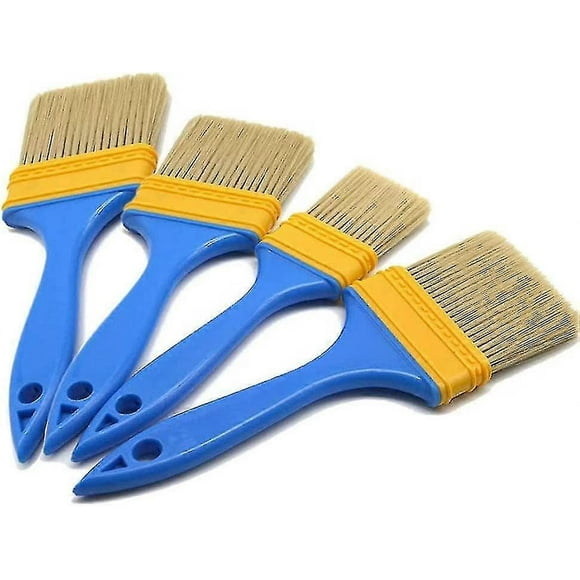 Paint Brushes, 4 Pieces Flat Brush, Flat Paint Brush, For Door, Closet, Decks, Fences (4 Sizes)