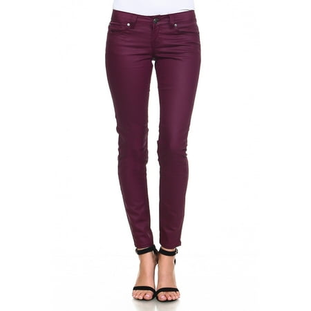 Request Jeans - Request Jeans Juniors Skinny Coated Pants Five Pocket ...