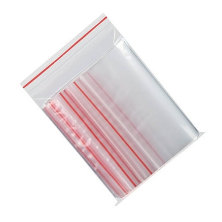 100Pcs Plastic Transparent Seal Bag Thick Wear\-resisting Seal Bags Protective Closure Bags with Self Flap Transparent 14x20cm