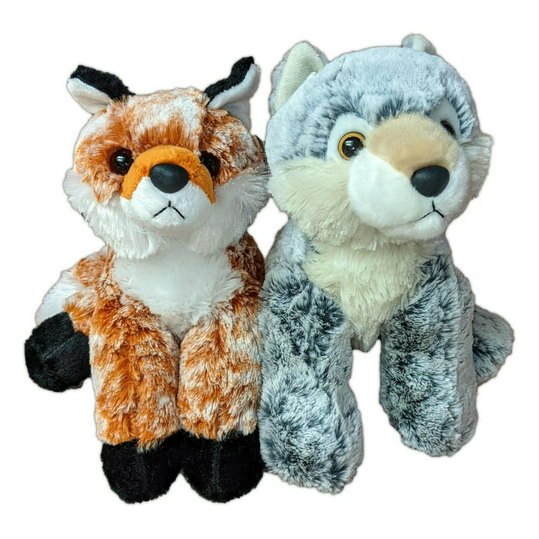 WINTER WOLF & AUTUMN FOX Flopsie 12 Stuffed Animal Plush by Aurora