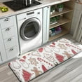 thumbnail image 3 of White Christmas Cookie Pattern Kitchen Rug Mat,Kitchen Runner Rugs Non Skid Washable,Decorative Kitchen Floor Mats for Kitchen,Sink,Laundry,17"x47.2", 3 of 7