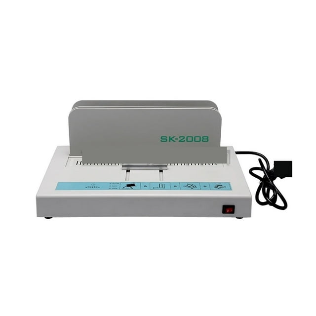 Machine de Liaison Hotmelt Petite Colle Machine de Liaison Tuyau Bande de Caoutchouc Automatique Bon de Bureau Manuel Universel Machine SK2008,Perforation à Pointe