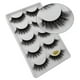 thumbnail image 3 of False Eyelashes Clusters Natural Strip Lashes Adhesive Reusable Natural Volume 5 Pair 3D Natural Thick False Fake Eyelashes Eye Lashes Makeup Extension(Buy 2 save 10%）, 3 of 6