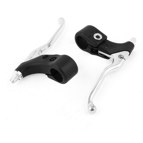 Brake Lever Bike Bicycle Parts Left Right Black Silver Tone Pair