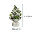thumbnail image 6 of Moocorvic Tabletop Christmas Tree Mini, Christmas Tree Decorations for Home, Artificial Small Christmas Tree For Desk Office Decorations 8'', 6 of 7