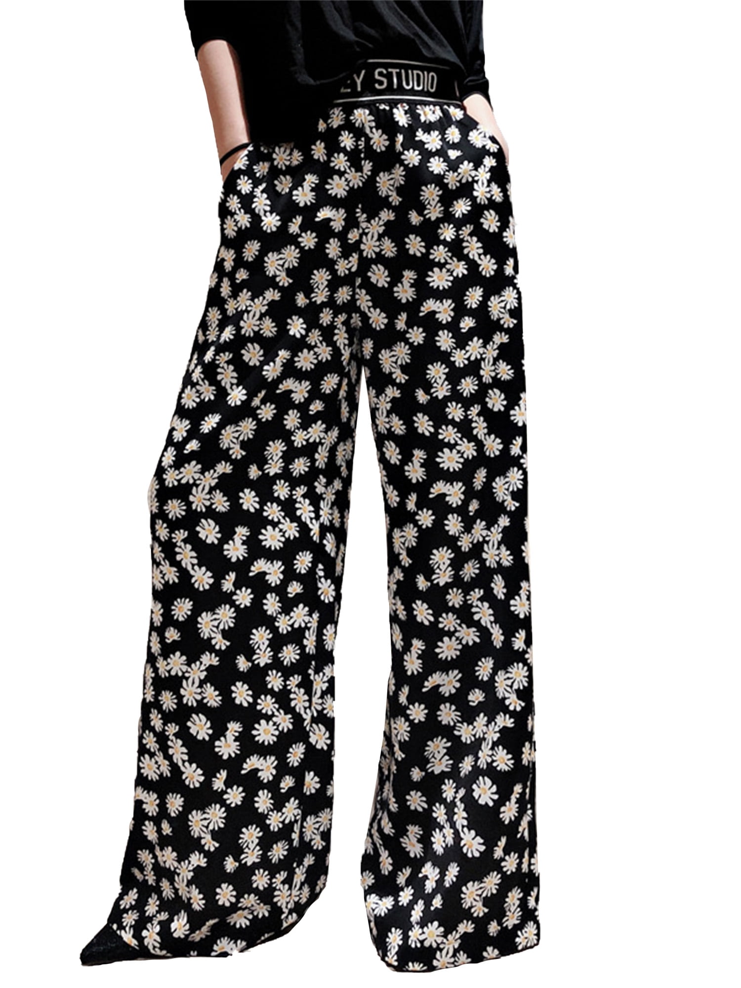 ladies wide leg summer trousers