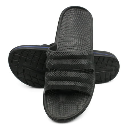 

SLM Men s Ventilated Sports Slide Beach Sandal Shower Shoes