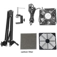 thumbnail image 5 of Adjustable Solder Smoke/Fume Absorber Remove Fume Extractor Absorber Fan Quiet Working Fan with Adjustable Table Clamp for ESD Soldering Station Work Eliminate Toxic Fumes helpful for Health, 5 of 6