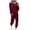 A-Wine1280, variant on XIAOCHA Women Solid Print Tracksuit Long Sleeve Jogger Pants Loungewear
