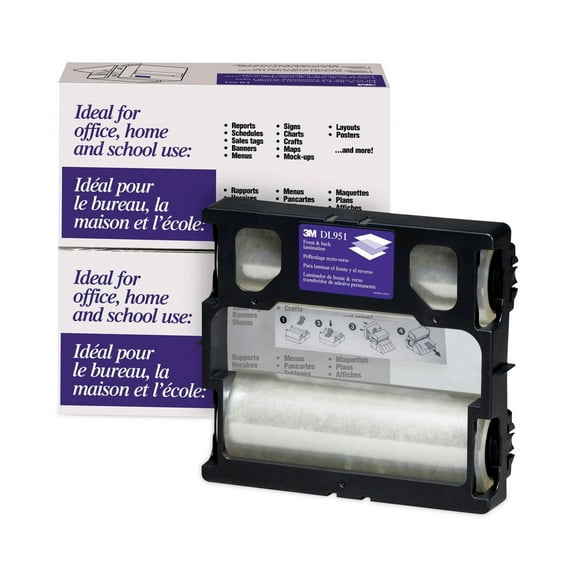 Scotch DL951 Refill for LS950 5.6 mil. 8.5 in. x 100 ft. Heat-Free Laminating Machines - Gloss Clear