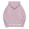 thumbnail image 5 of Womens Striped Hoodies Drawstring Adjustable Loose Relaxed Fit Pullover Sweater Blouses Fleece Long Sleeve Thermal Tops Comfy Fall Fashion Outfits Winter Clothes 2025, 5 of 5