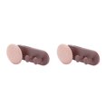 thumbnail image 2 of Inteprter Soporte de almacenamiento Colgador de almacenamiento de alambre autoadhesivo de plástico Gancho de estante colgante para oficina en casa, rosa y Type1 NO1 Inteprter CBP166653, 2 of 6