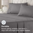 thumbnail image 4 of Juego de 2 fundas de almohada King CGK Unlimited, ultrasuaves, color gris oscuro, 4 of 8