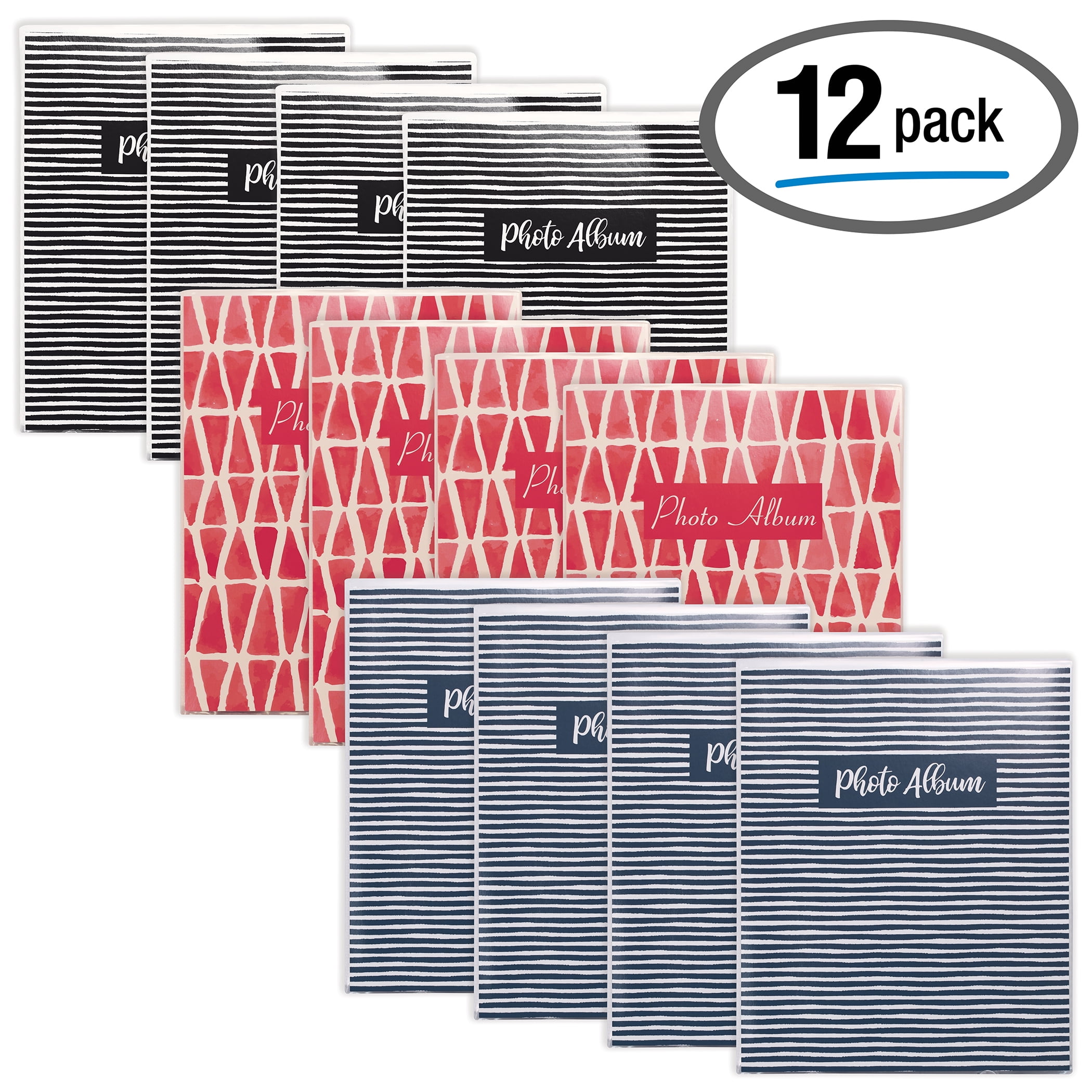 36 Photo Mini Photo Album, 4 x 6 Inch, Pack of 12, Flexible Cover with