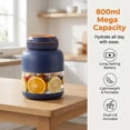 thumbnail image 3 of 2026 New Portable 27oz Personal Blender Bottle for Shakes & Smoothies, Dual Lid Travel Drinking Cup with Leakproof Handle, for Office Outdoor Home (27oz, Blue), 3 of 8
