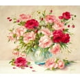 thumbnail image 2 of Fasani 17x15 White Modern Wood Framed Museum Art Print Titled - Medley With Roses, 2 of 4