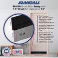thumbnail image 2 of Randall Manufacturing Door Sweep for Bottom of Door with 1" Aluminum Holder and Black Sweep Brush for Gaps Up to 1 1/2", 4 Ft, 2 of 5