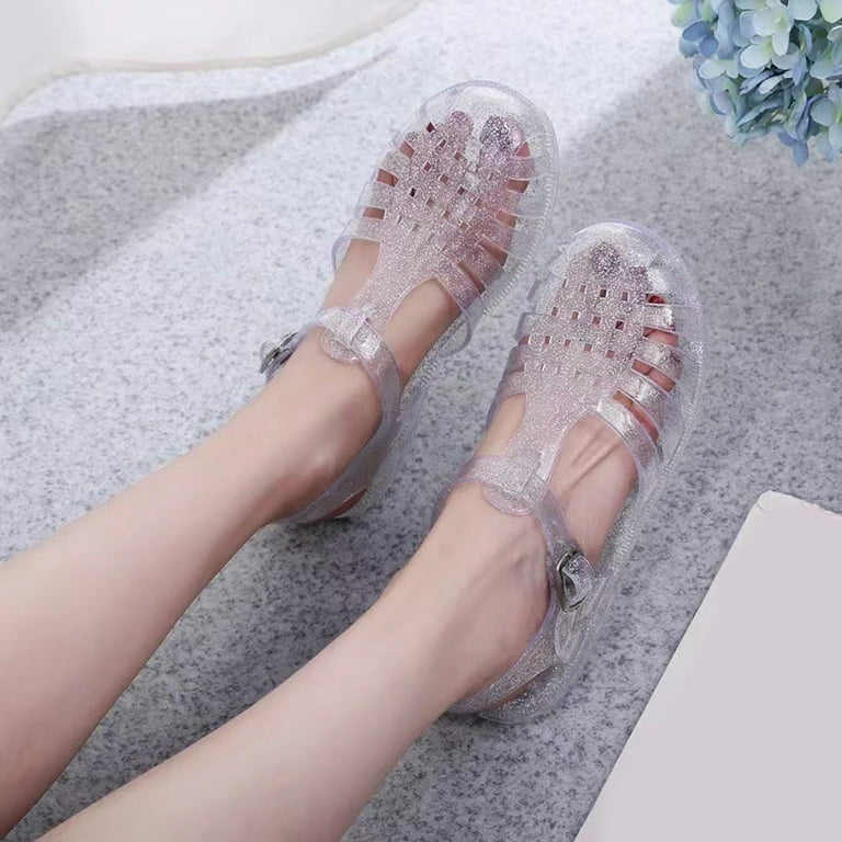 Jelly Mesh Ballerines De Ballet Pour Femme Et Adulte Sandales
