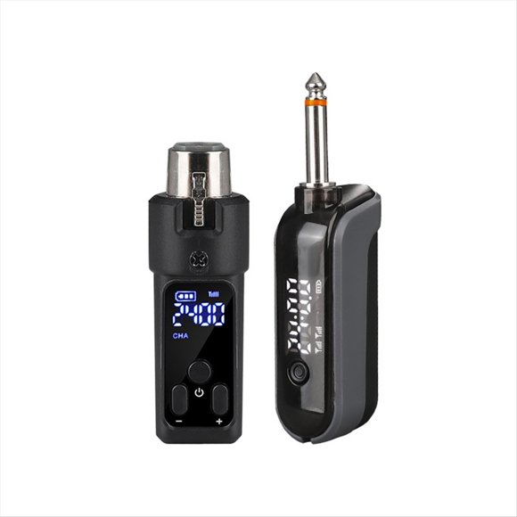 Transmisor-Receptor Convertidor de Micrófono con Cable A Inalámbrico para Micrófono de Condensador, Mezclador de Audio para Guitarra y Condensador.