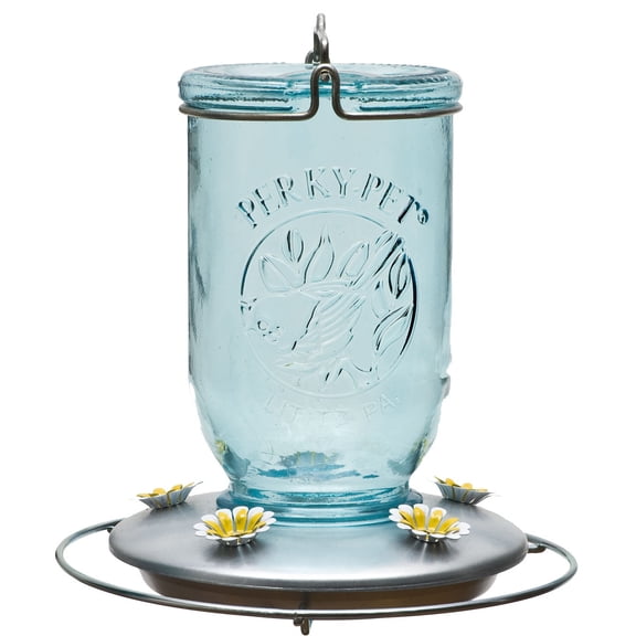 perky pet mason jar hummingbird feeder