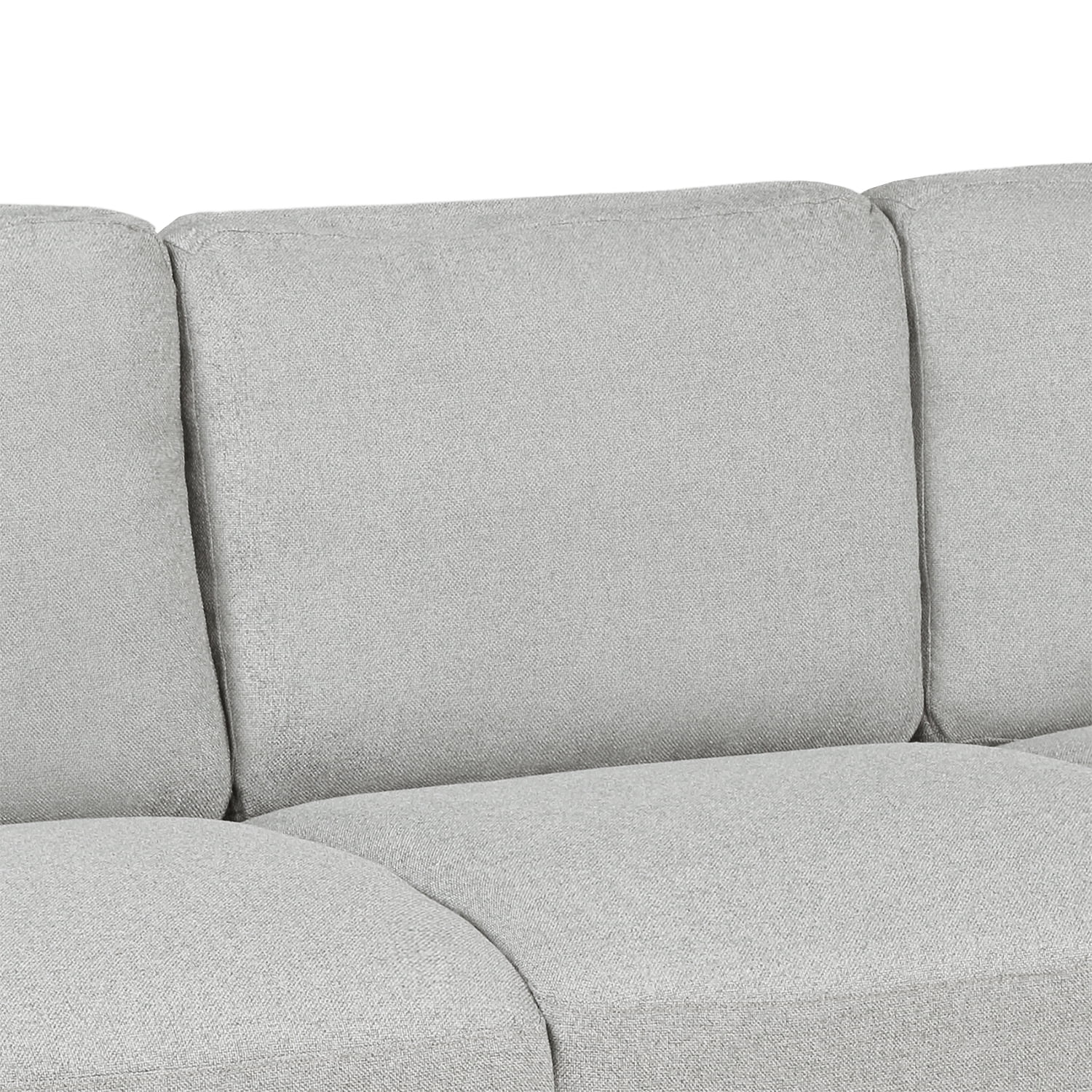 Kepooman Curved Arm Single Sofa Chair & 3-seat Sofa for Livng Room, Light Gray Kepooman Curved Arm Single Sofa Chair & 3-seat Sofa for Livng Room, Light Gray