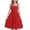 Red, variant on Busydd Girls Summer Dress 4-15 Years Fashion Strappy Square Neck A-Line Sundress Casual Solid Color Sleeveless Teen Girls' Dresses 4-5 Years