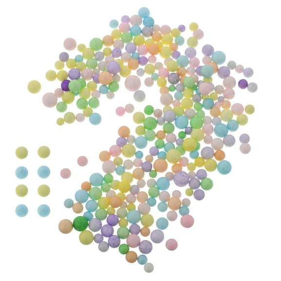 MLINS Colorful Foam Beads for Crafts Assorted Colors Safe and Comfortable Bean Bag Filler 46mm 100g