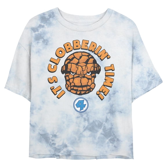 Juniors Marvel: Fantastic Four It's Clobberin' Time Quote T Shirt