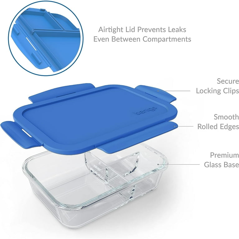 Bentgo Leak-Proof Glass Lunch Box - Blue