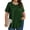 Dark Green, variant on Womens Plus Size Tops Tunic Short Sleeve Shirts Floral Blouses Loose Summer Tops