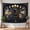 B, variant on XaaKee Tapestry Wall Hanging, Celestial Serpent Harmony With Crimson Roses And Stars, High-Quality Polyester Large Tapestry, 60x40Inch