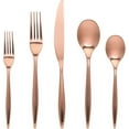 thumbnail image 2 of Godinger 84213 Milano 18-10 Stainless Steel Flatware Set, Matte Copper - 20 Piece, 2 of 2