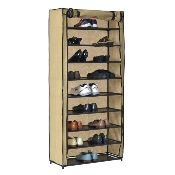 Muscle Rack Src10LTn 10 Level Shoe Rack with Cover