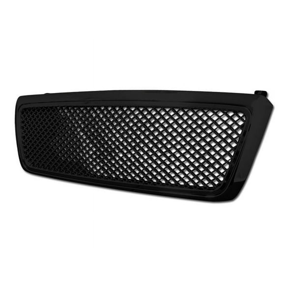 Armordillo 7148208; Mesh Style Grille; Without Emblem Cutout; Gloss Black